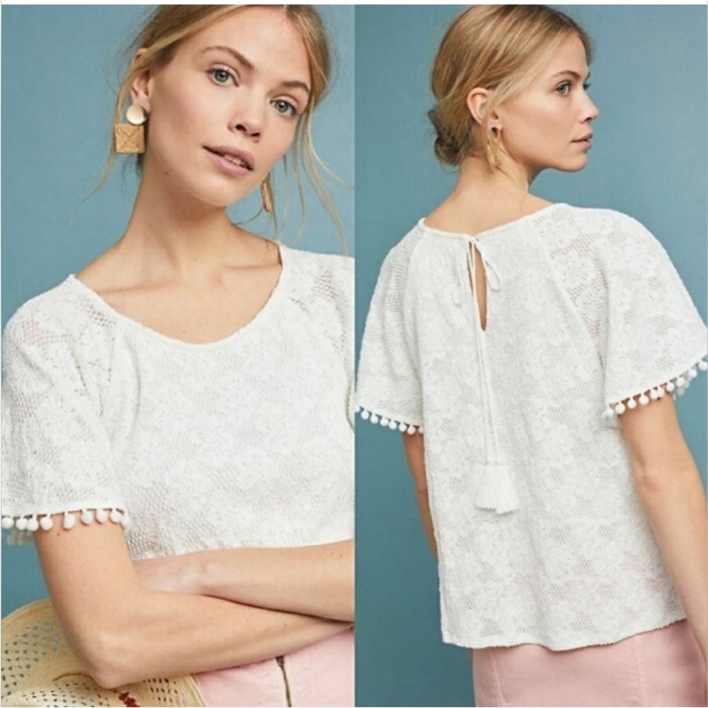 Anthropologie Eri Ali Bianca Pom Top